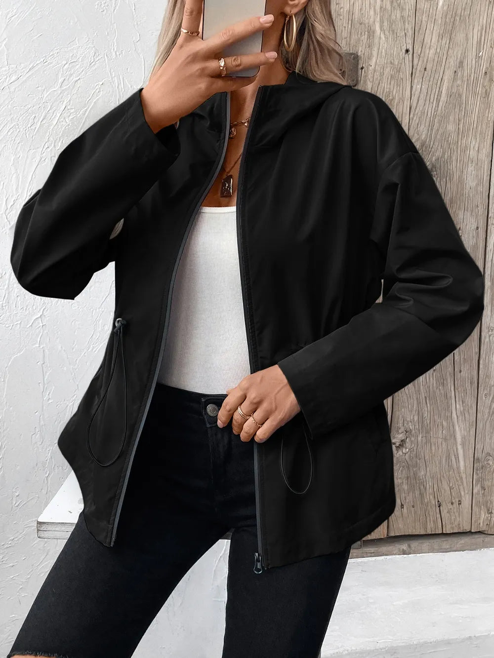 L’ADM – Veste à Capuche Zippée av « Ivy Lane »