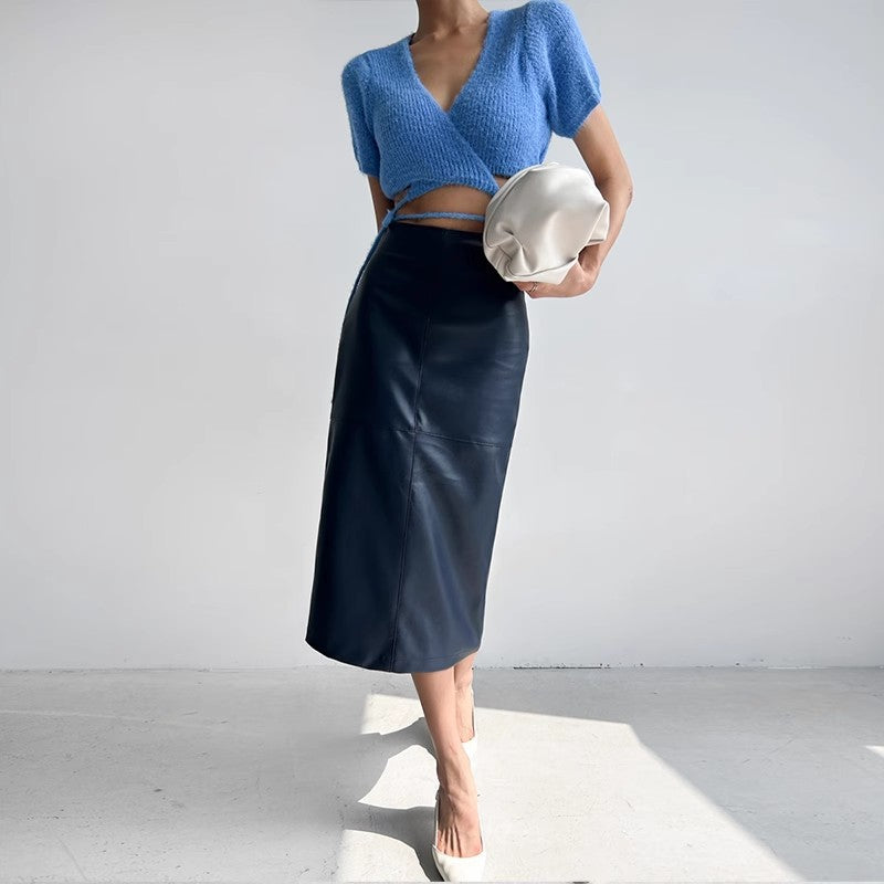 L’ADM - Jupe longue en cuir