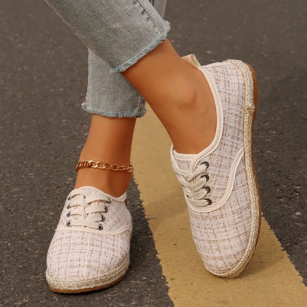 L'ADM – Baskets Plates en Tweed