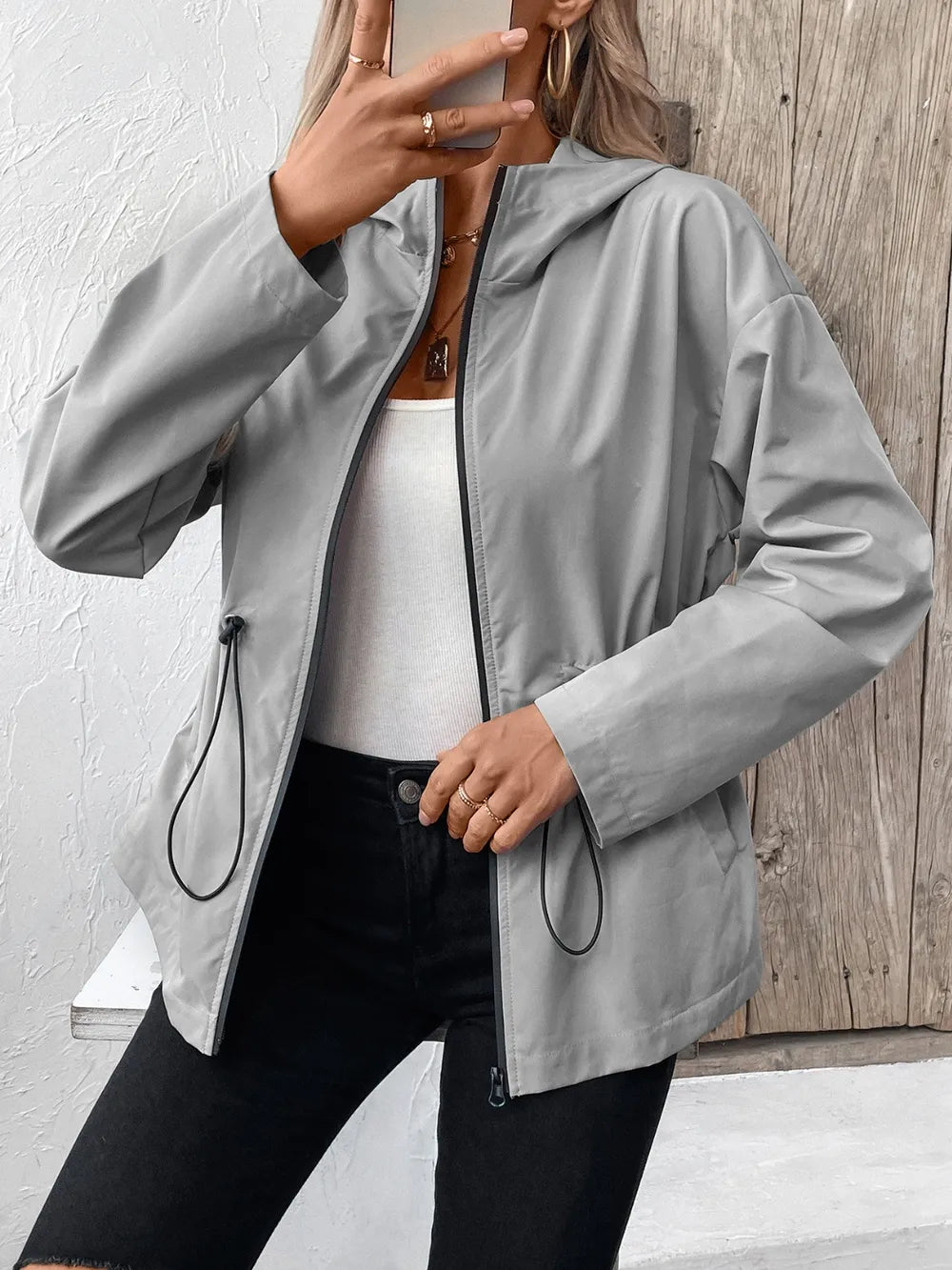 L’ADM – Veste à Capuche Zippée av « Ivy Lane »