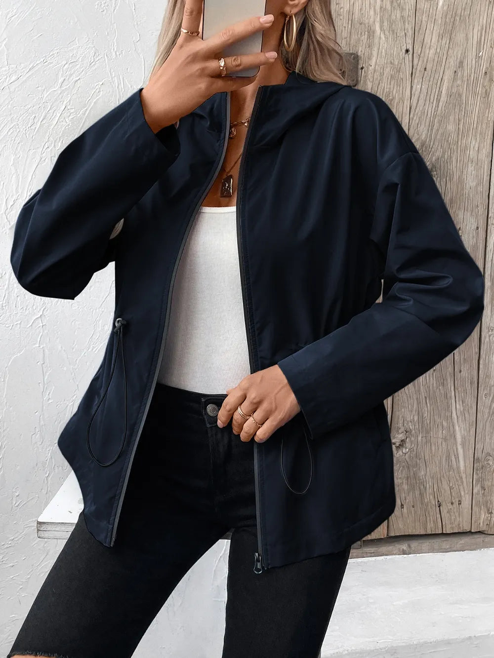 L’ADM – Veste à Capuche Zippée av « Ivy Lane »