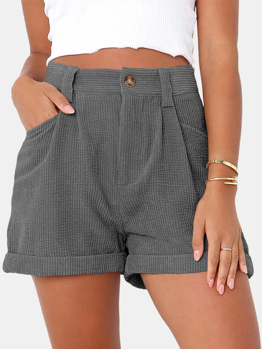 L'ADM - Short Taille Haute avec Poches