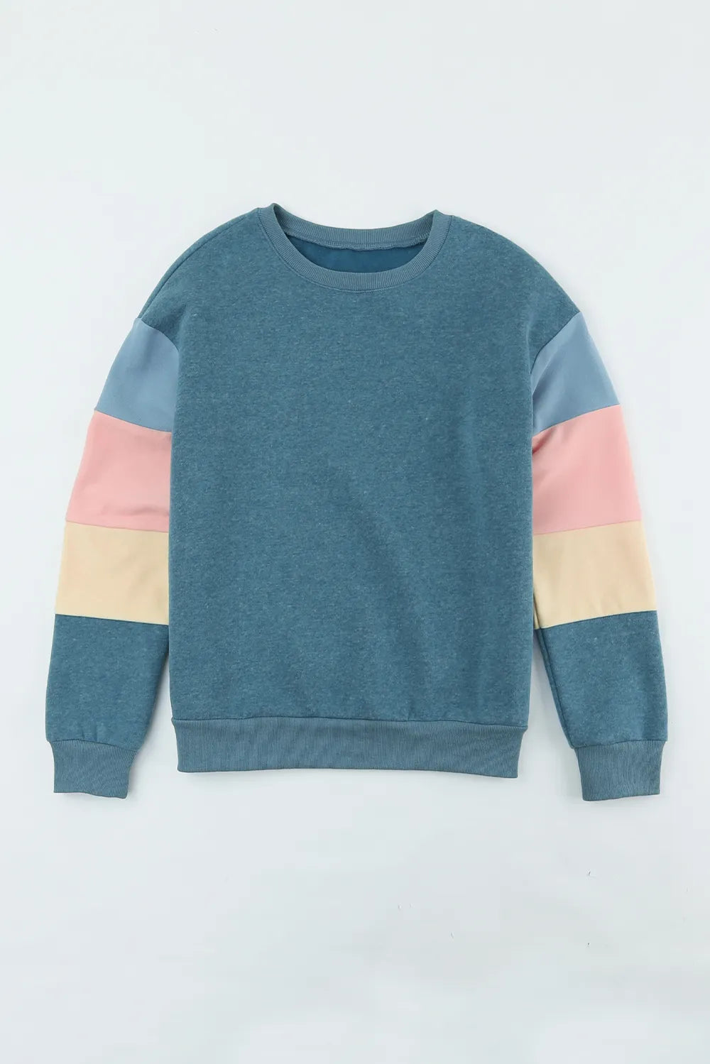 L'ADM - Sweatshirt Color Block à Col Rond