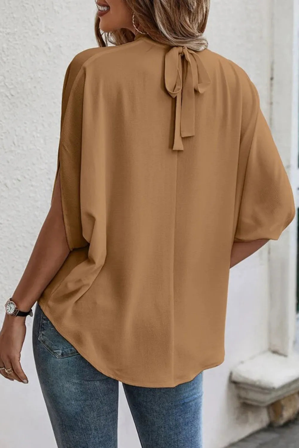 L'ADM - Blouse à Fentes et Dos Noué Blouse