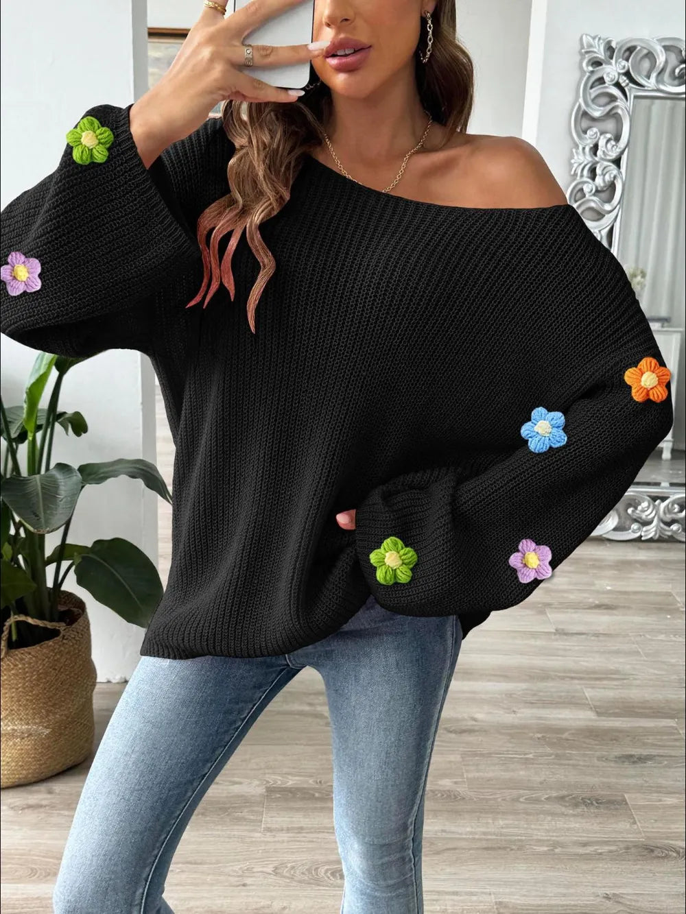 L'ADM - Pull Simple à Encolure Asymétrique