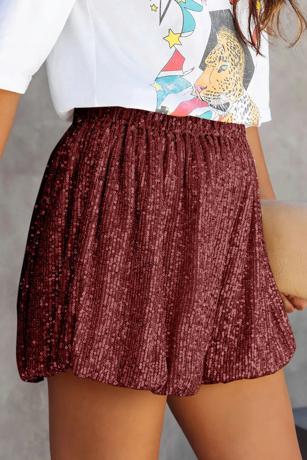 L'ADM – Short Glamour à Taille Élastique