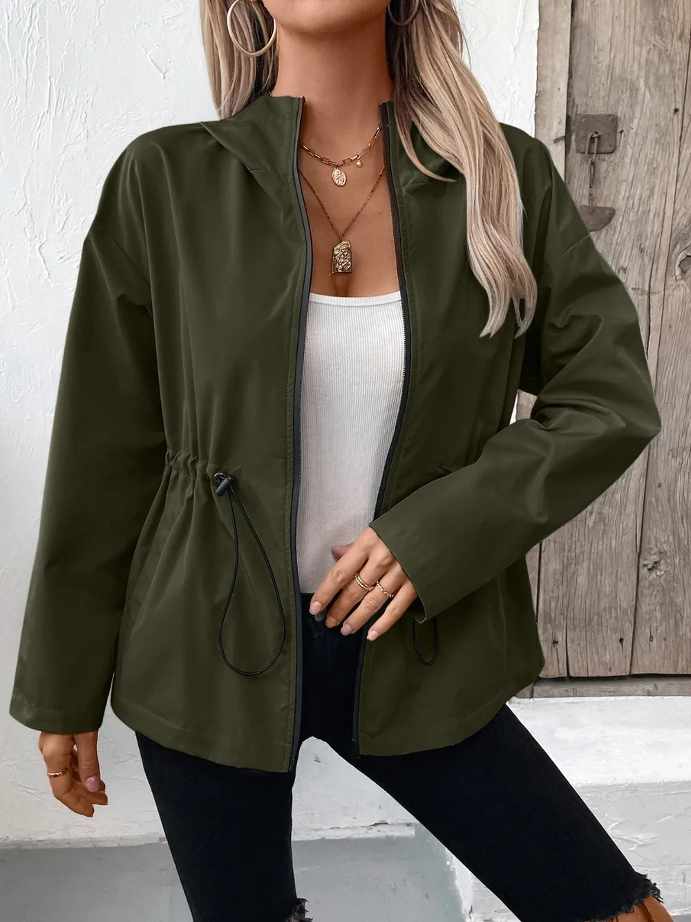 L’ADM – Veste à Capuche Zippée av « Ivy Lane »