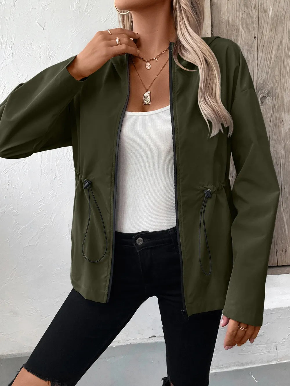 L’ADM – Veste à Capuche Zippée av « Ivy Lane »