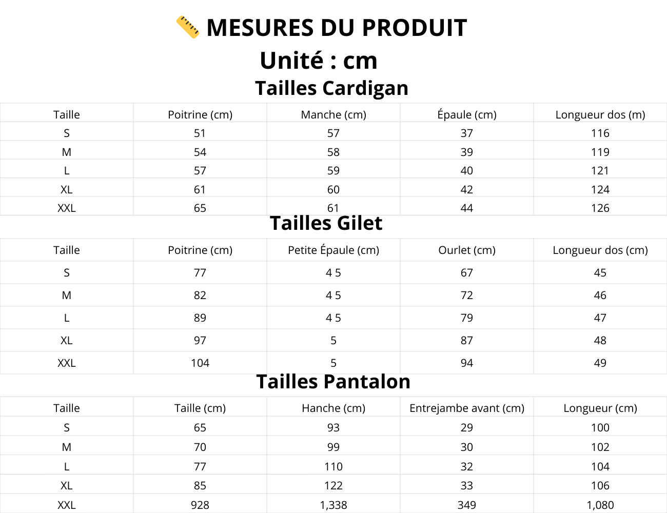 L'ADM – Ensemble 3 Pièces "Confort Élégant"