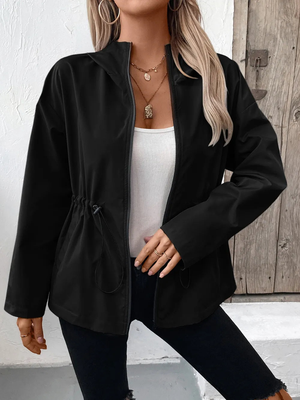 L’ADM – Veste à Capuche Zippée av « Ivy Lane »