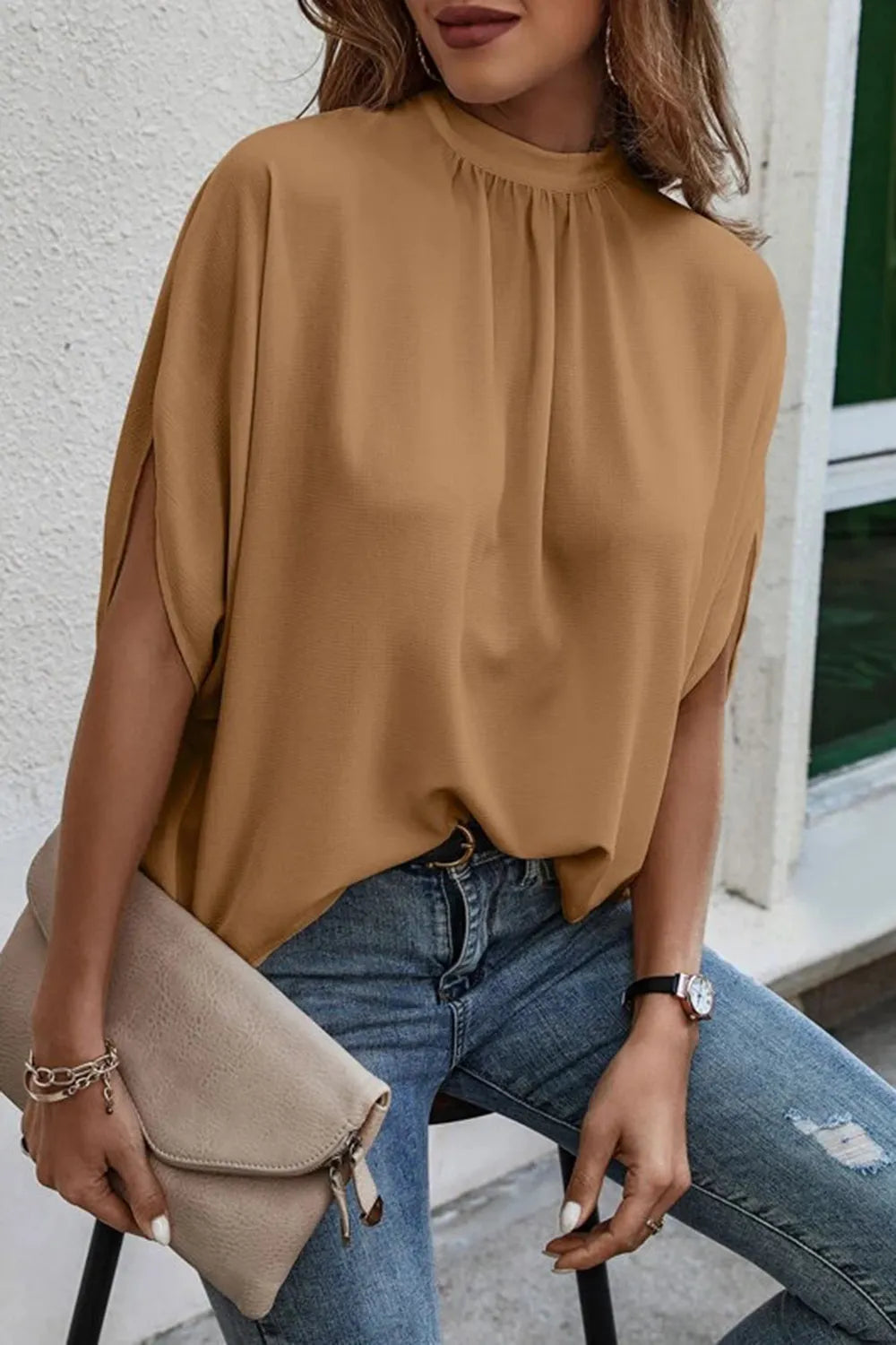 L'ADM - Blouse à Fentes et Dos Noué Blouse