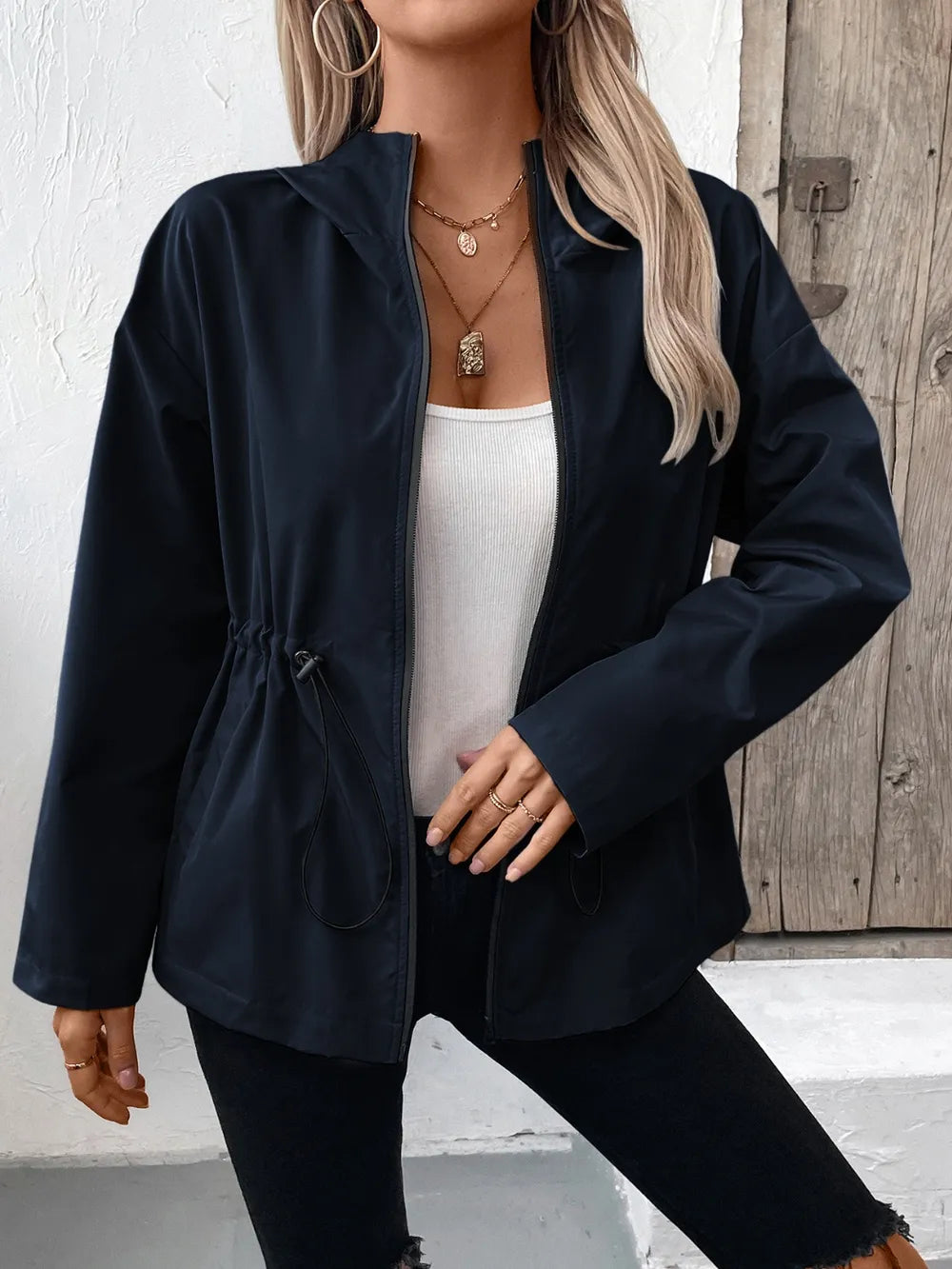 L’ADM – Veste à Capuche Zippée av « Ivy Lane »