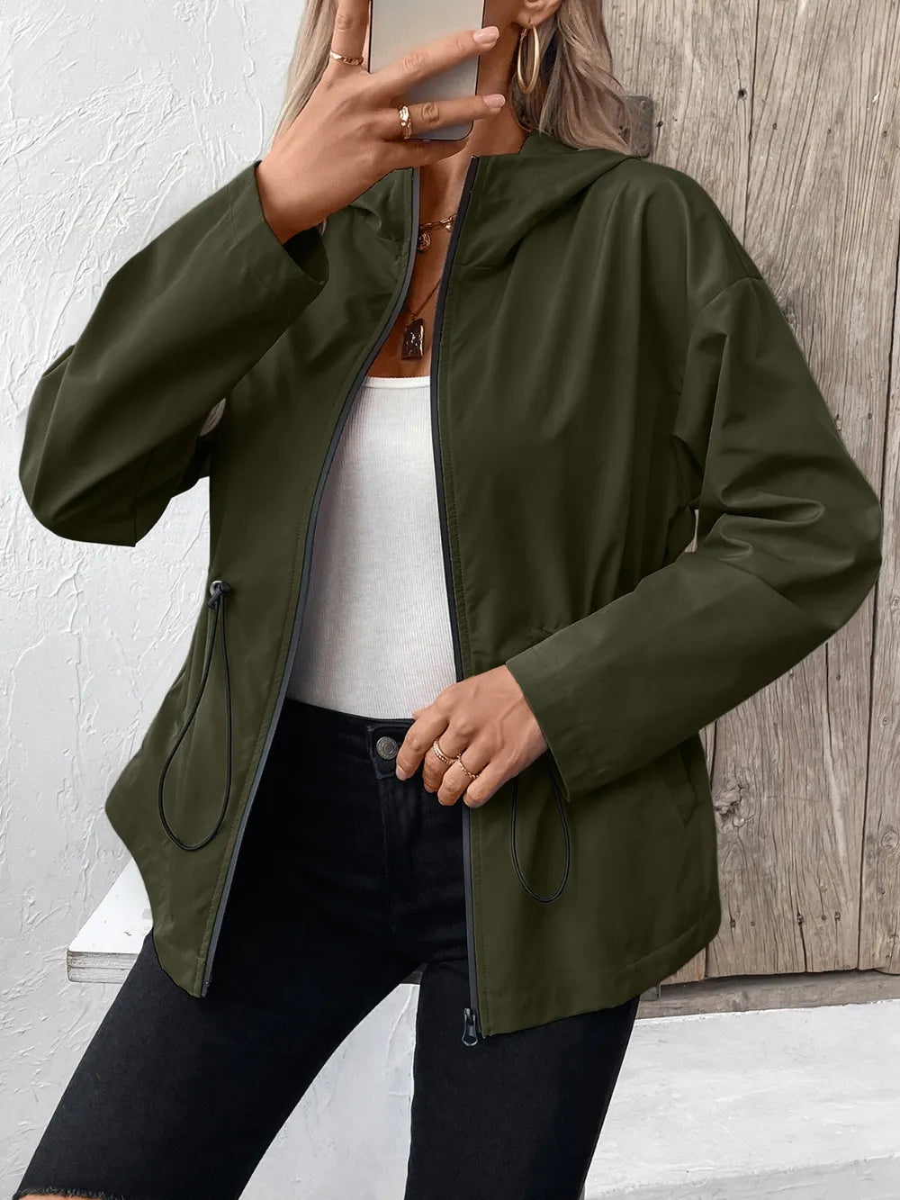 L’ADM – Veste à Capuche Zippée av « Ivy Lane »