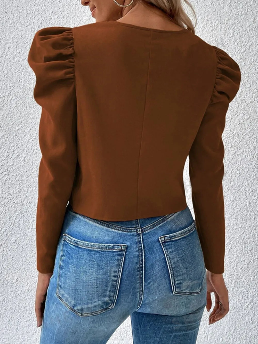 L’ADM – Veste Zippée à Manches Bouffantes