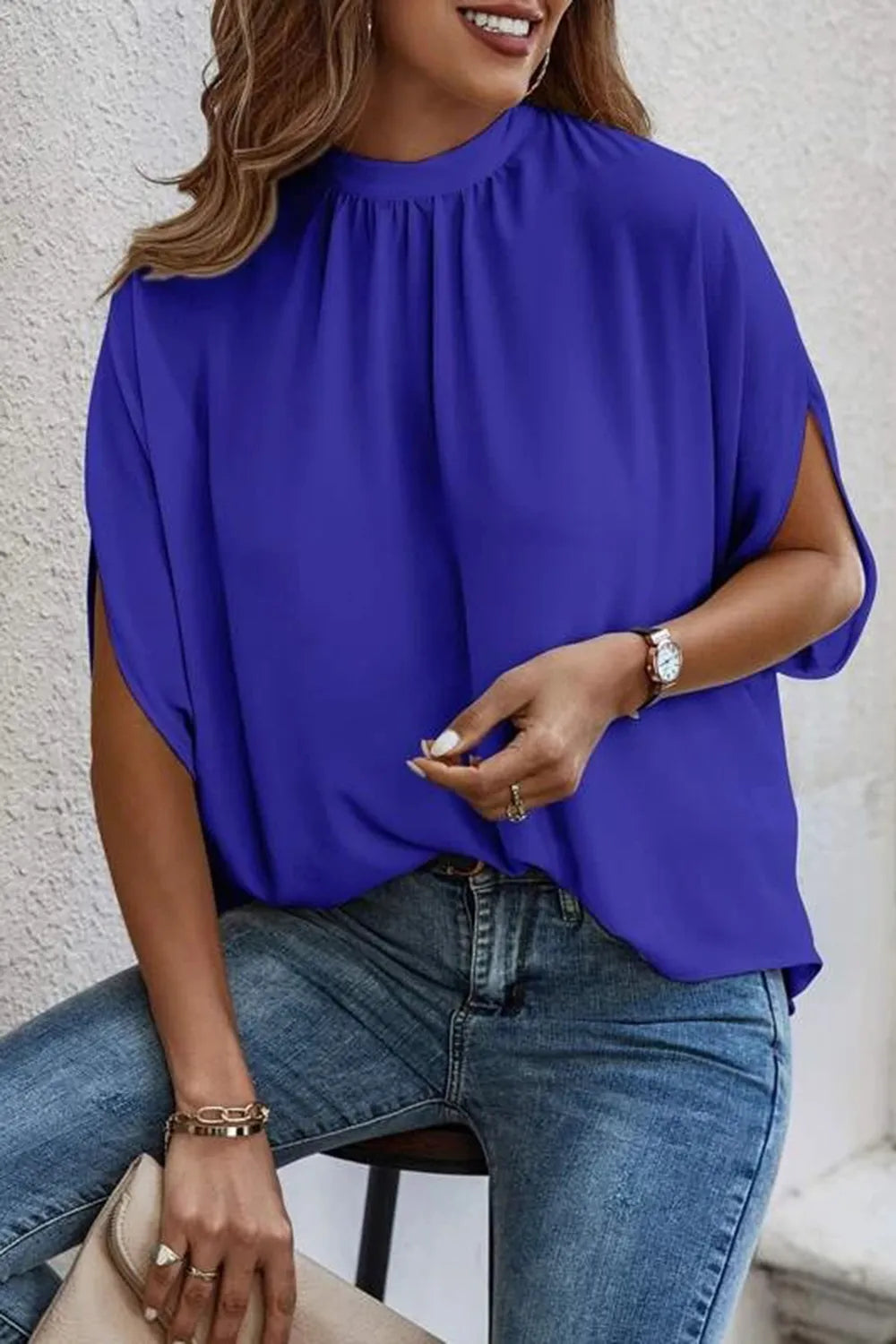 L'ADM - Blouse à Fentes et Dos Noué Blouse