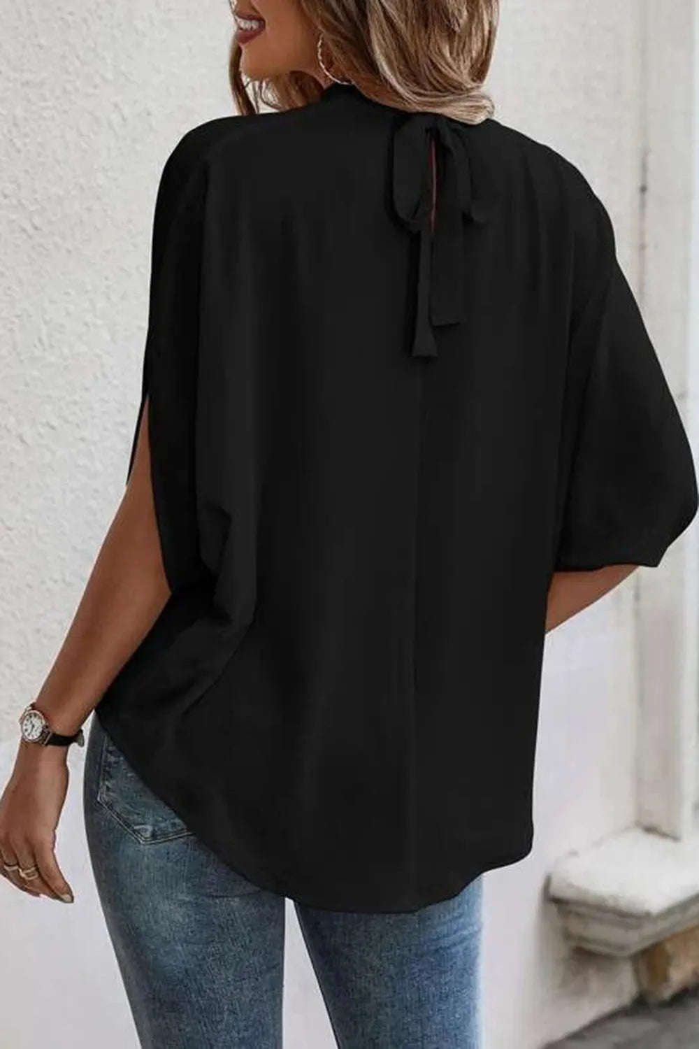 L'ADM - Blouse à Fentes et Dos Noué Blouse