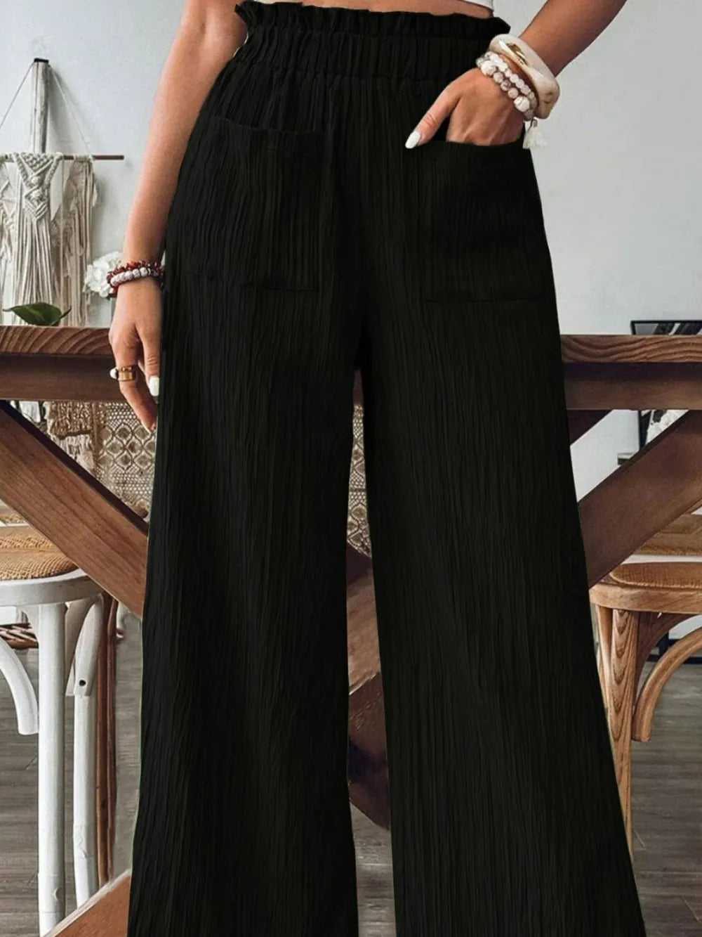 L'ADM - Pantalon Palazzos à Volants