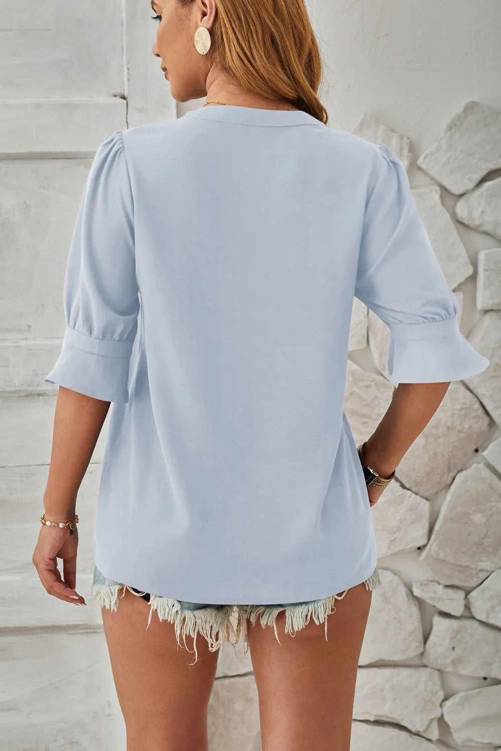 L'ADM - Blouse Fluide à Col V