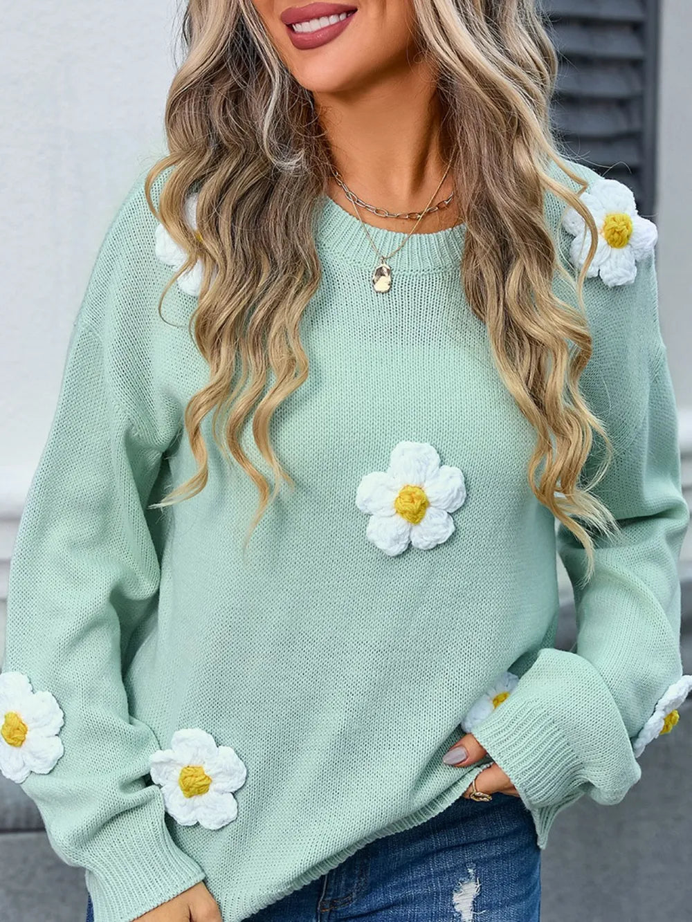 L'ADM - Pull Fleurs