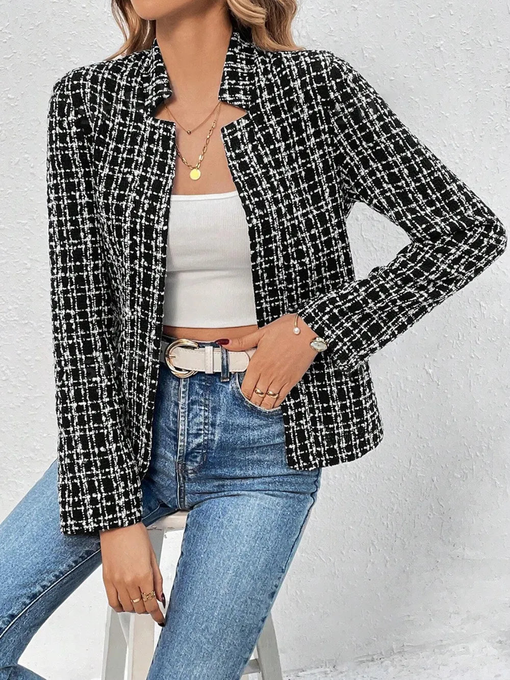 L'ADM - Veste Longue à Carreaux