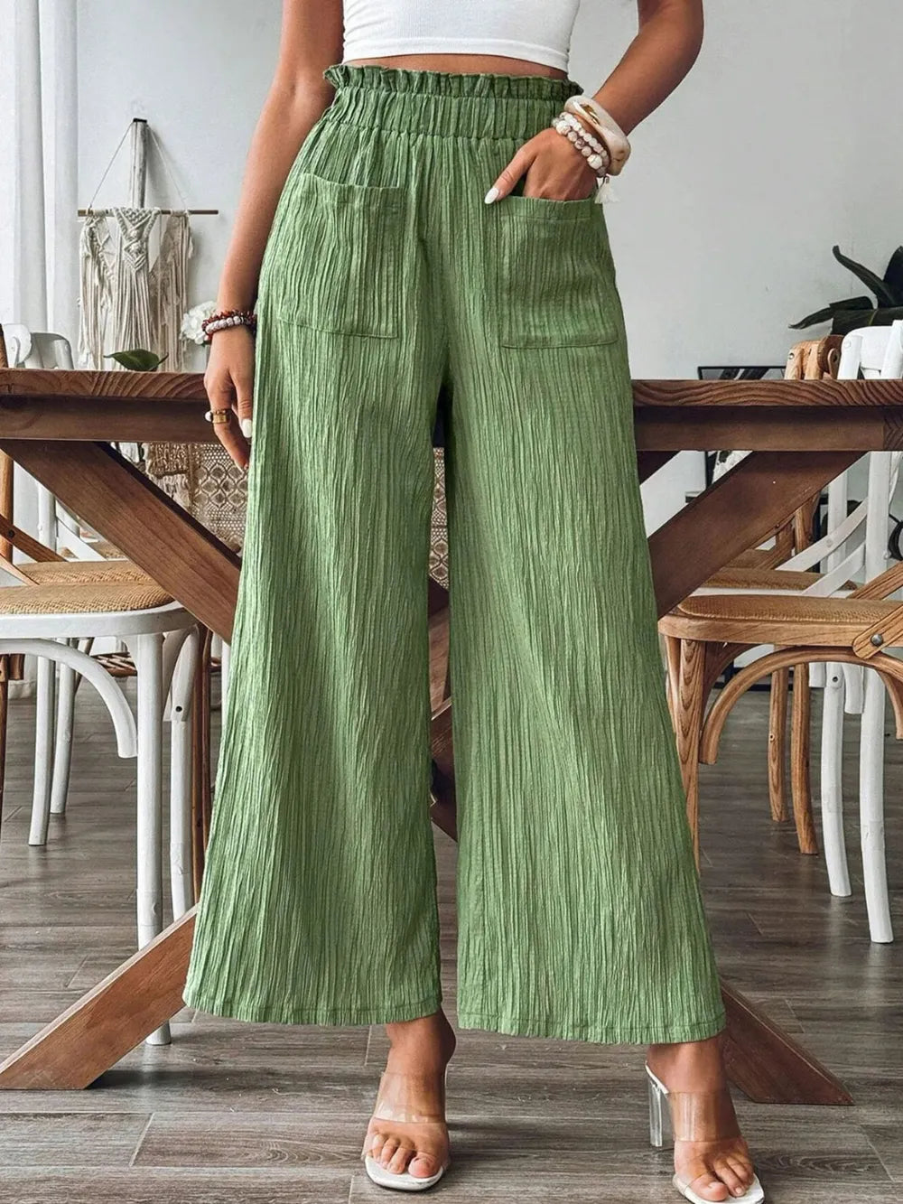 L'ADM - Pantalon Palazzos à Volants