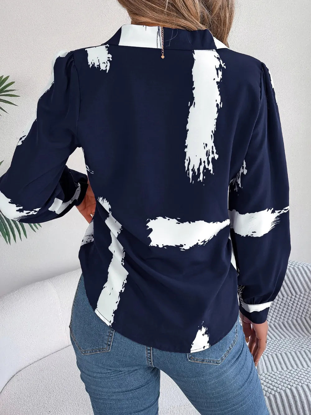 L’ADM - Blouse Imprimée Col Boutonné