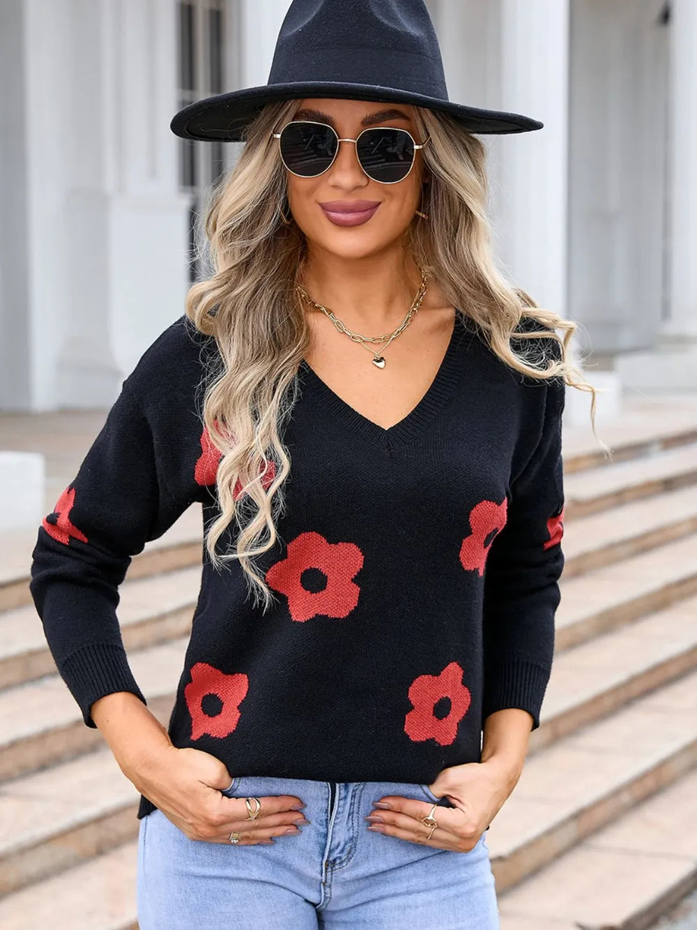 L'ADM - Pull  Ailes d’Ange Fleurs