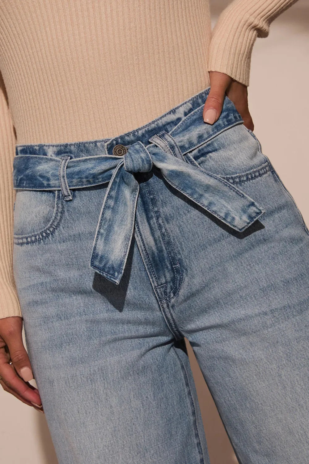 L'ADM - Jean Large à Ceinture Nouée