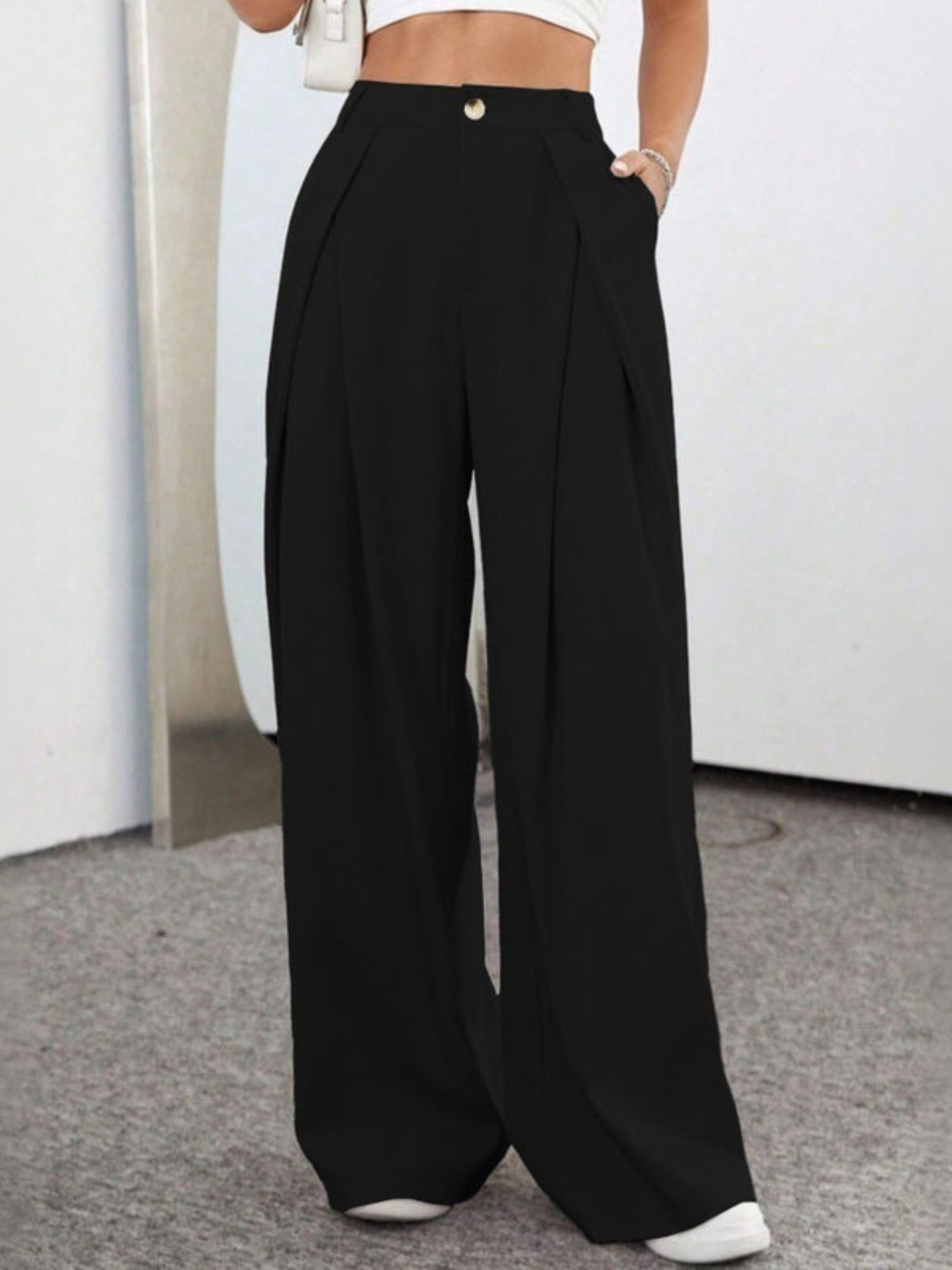 L'ADM - Pantalon Palazzo Noir