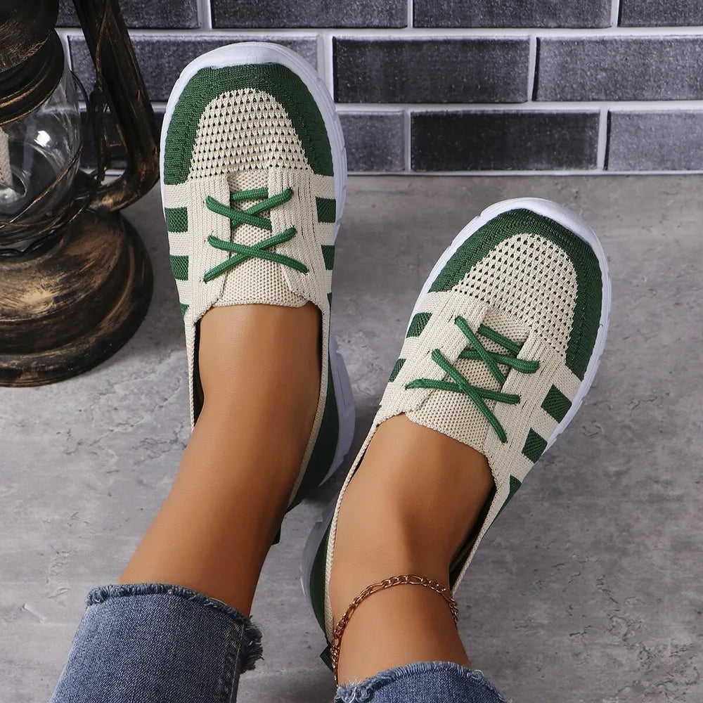 L'ADM – Slip-ons Contrastés en Maille