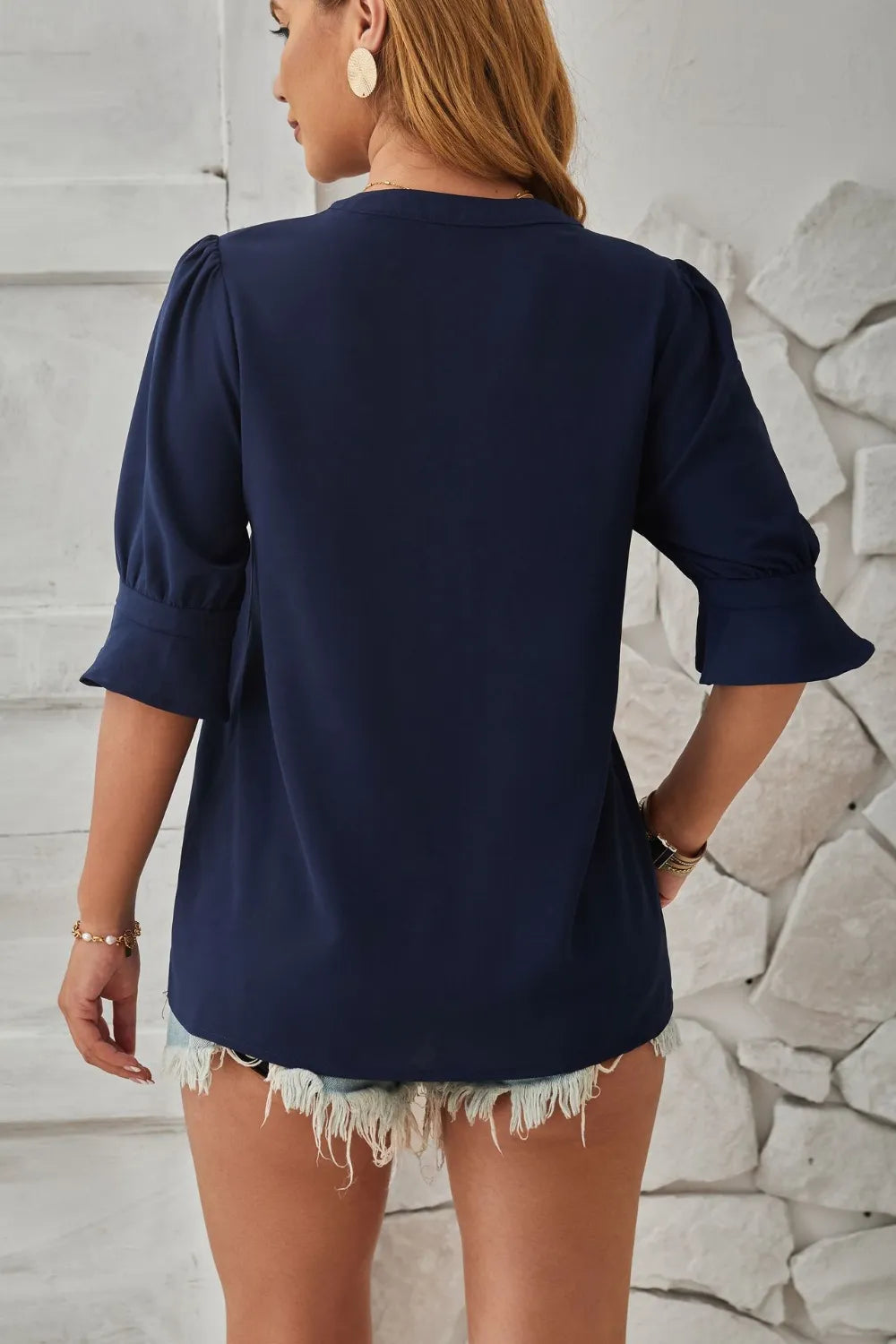 L'ADM - Blouse Fluide à Col V