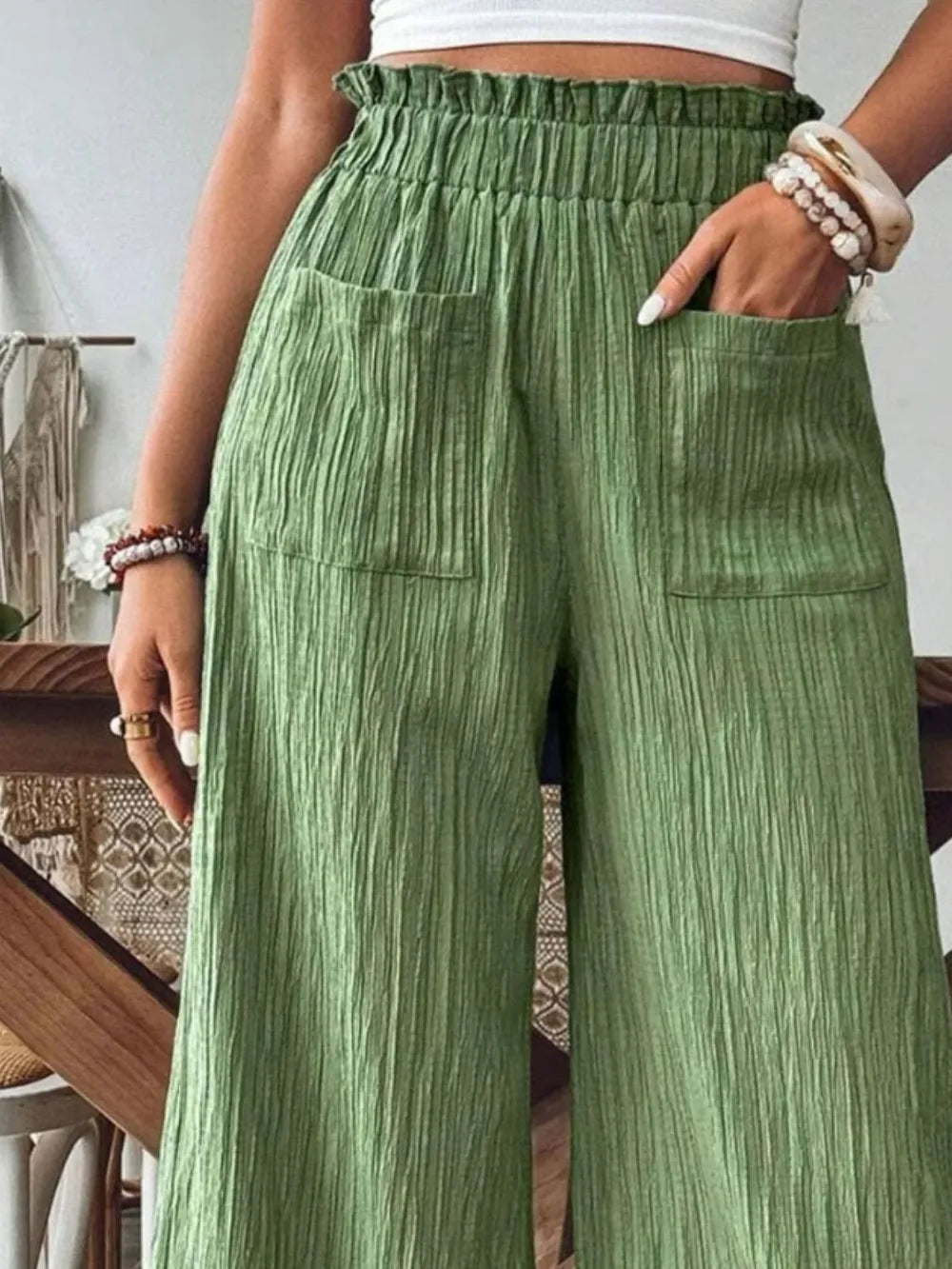 L'ADM - Pantalon Palazzos à Volants