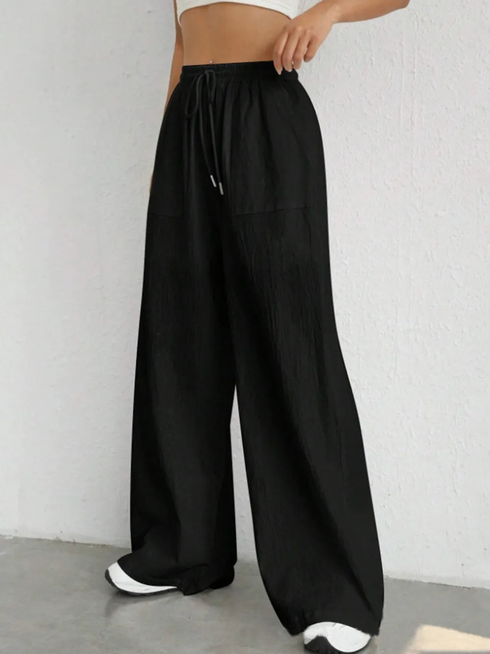 L'ADM - Pantalon Large à Taille Cordon