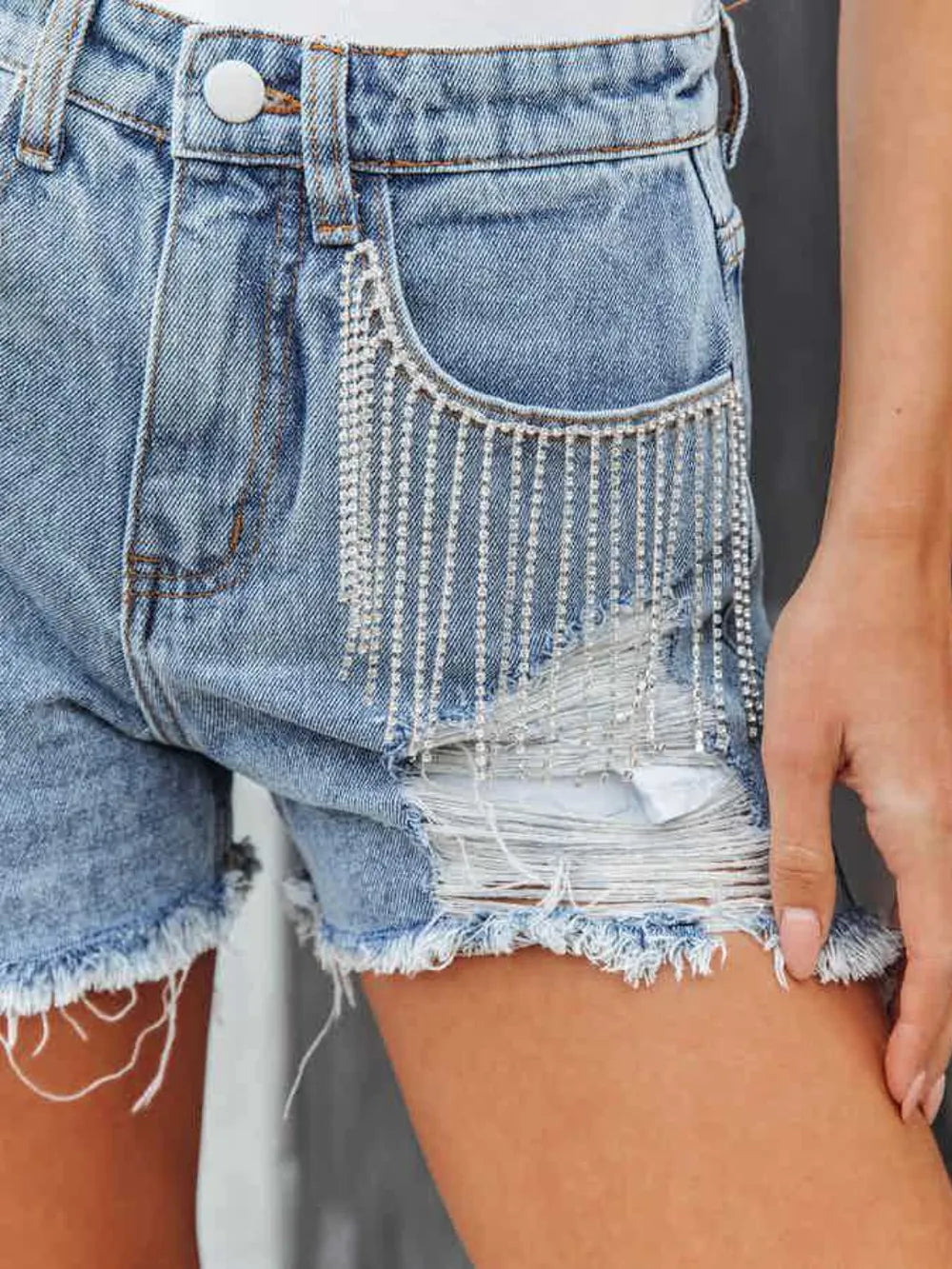 L'ADM Short Demin en Jean Effiloché