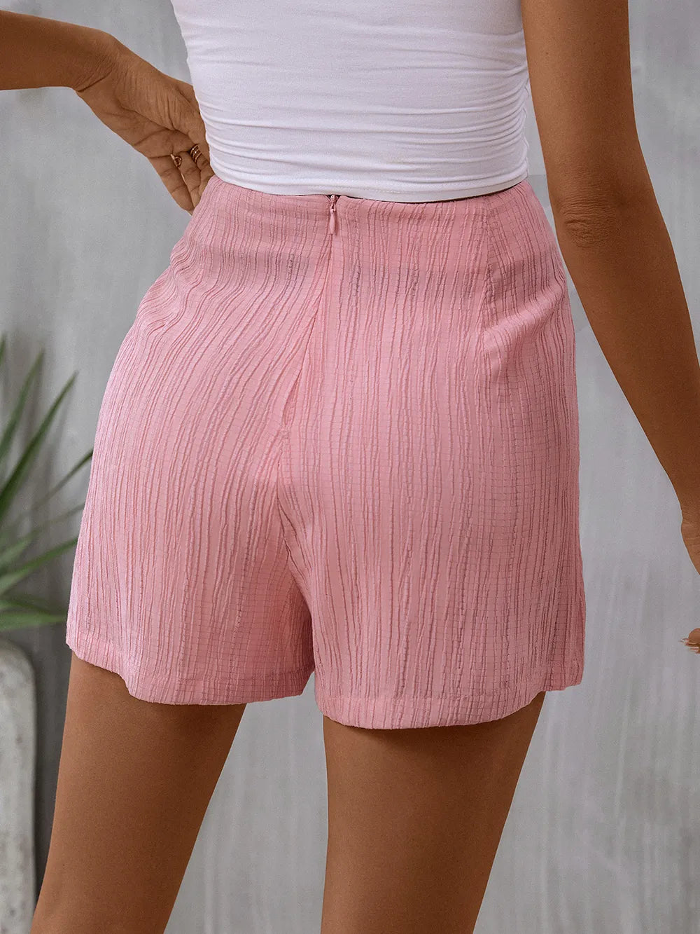 LADM - Jupe-short taille haute nouée