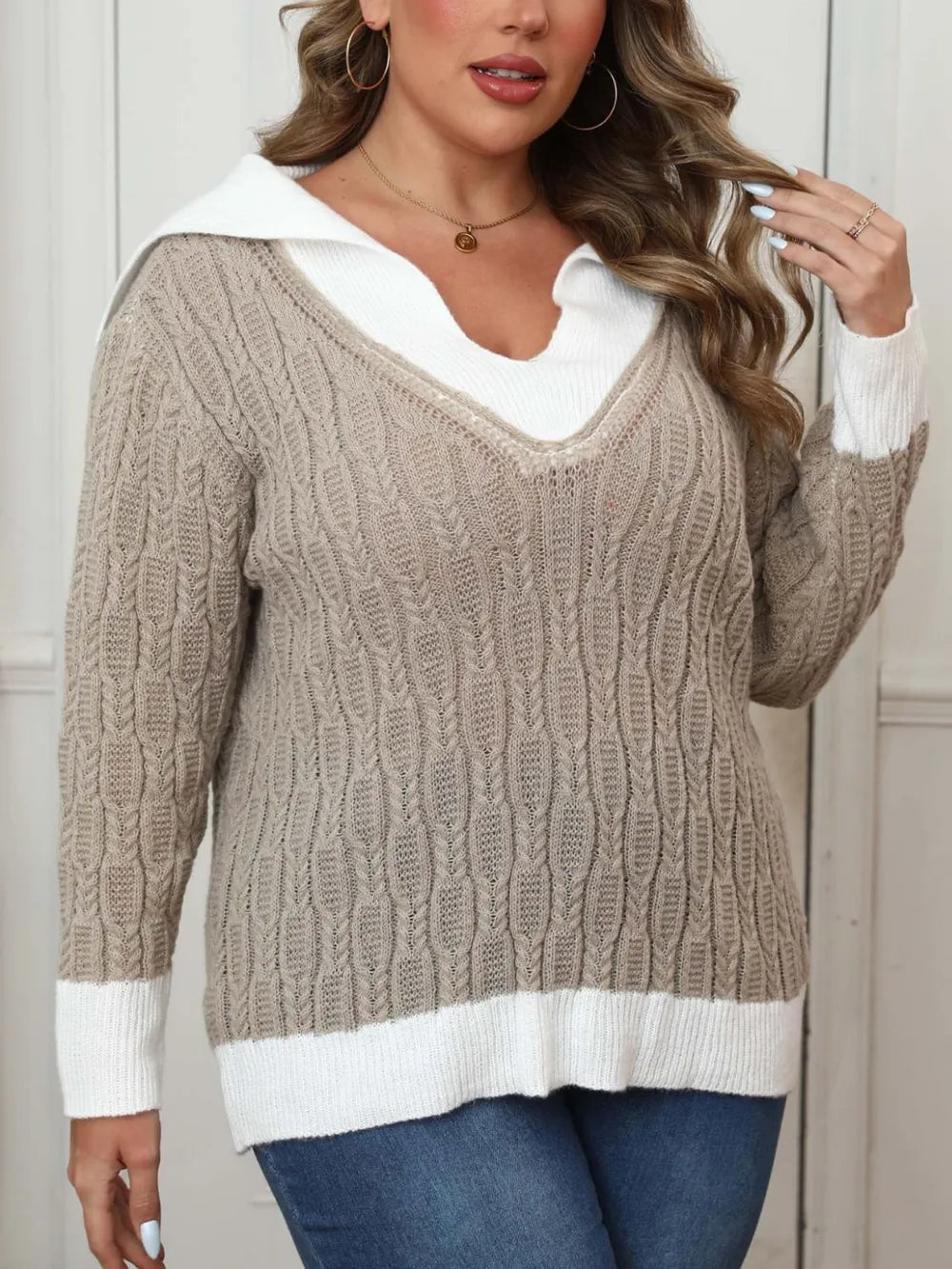 L'ADM - Pull Patchwork à Col
