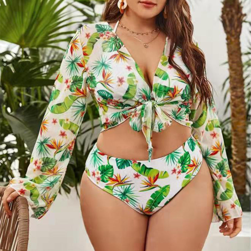 L'ADM - Bikini Avant-Garde Tie-Dye Trois Pièces