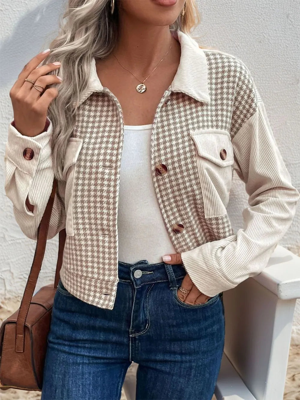 L'ADM - Blazer Court à Boutons Dorés