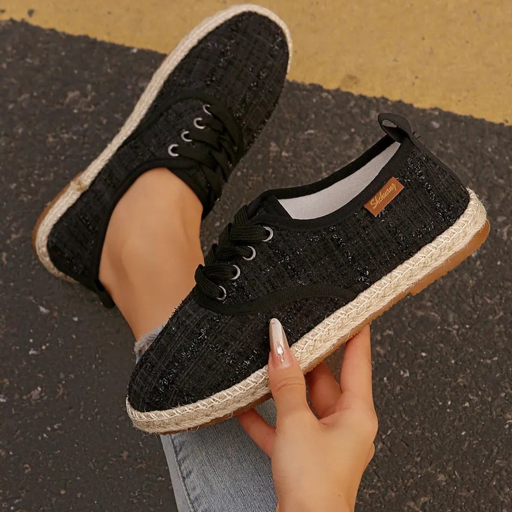 L'ADM – Baskets Plates en Tweed