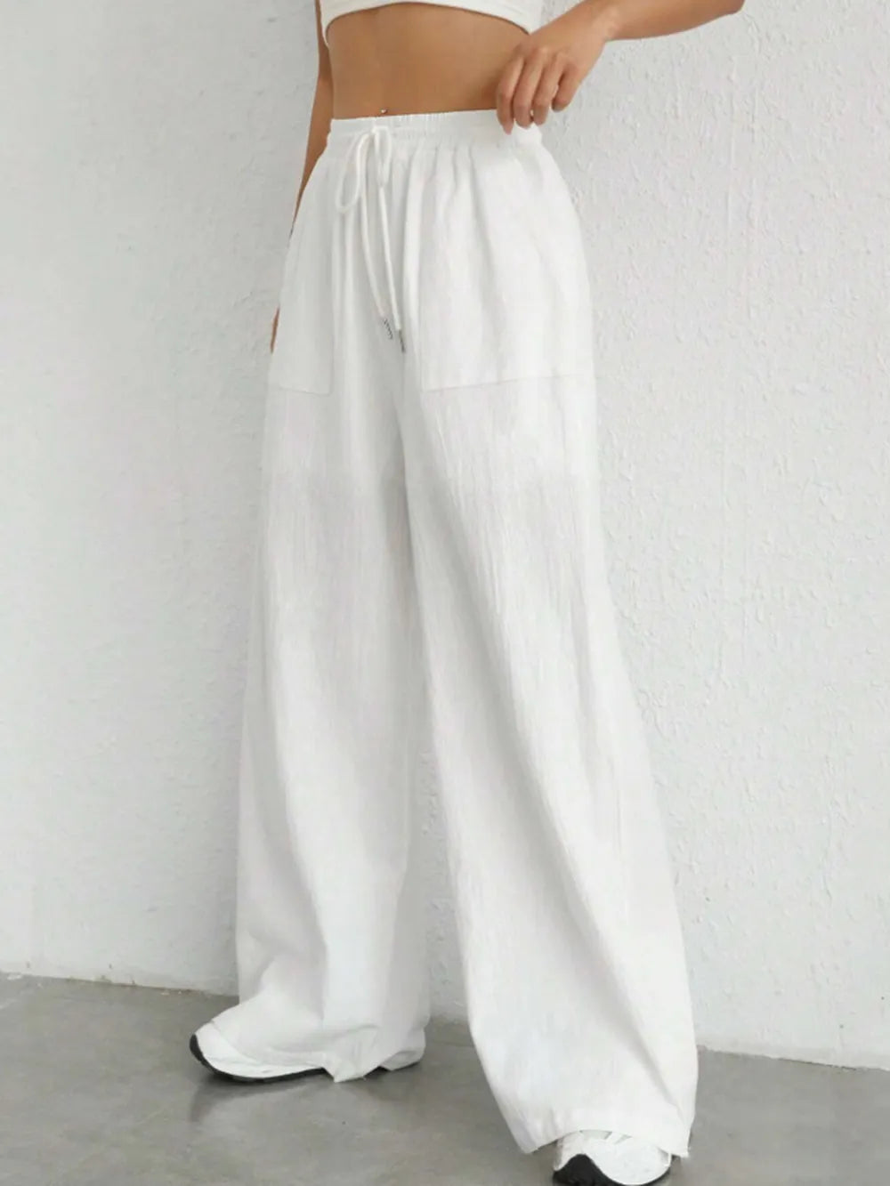 L'ADM - Pantalon Large à Taille Cordon