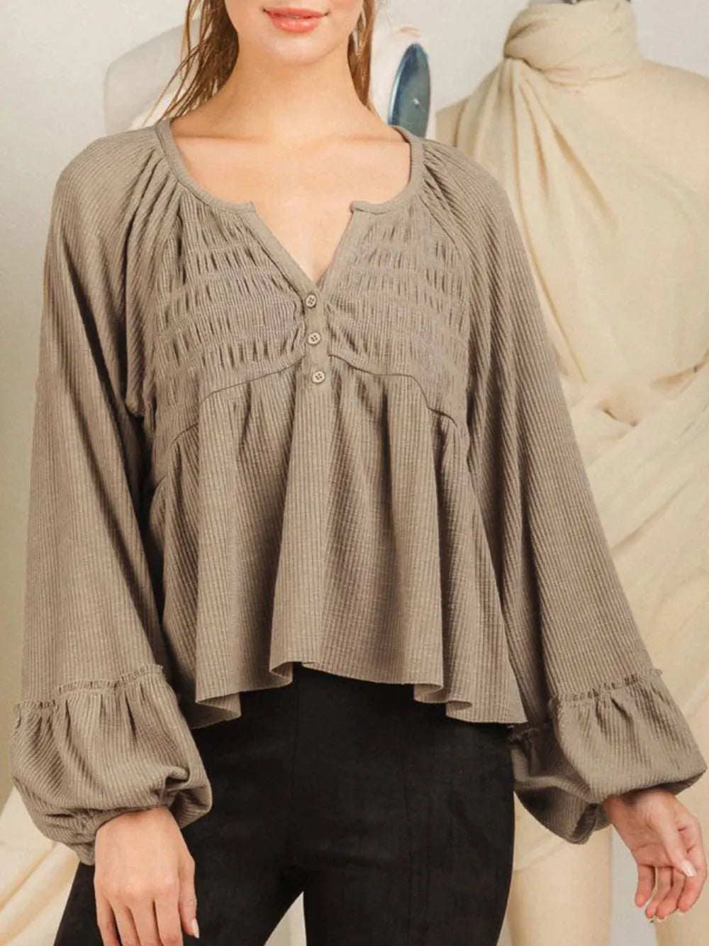 L'ADM - Blouse à Manches Bouffantes