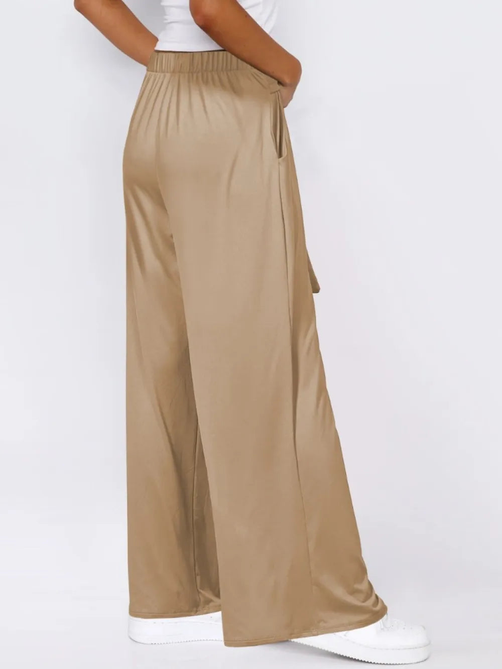L'ADM - Pantalon Évasé avec Ceinture Nouée
