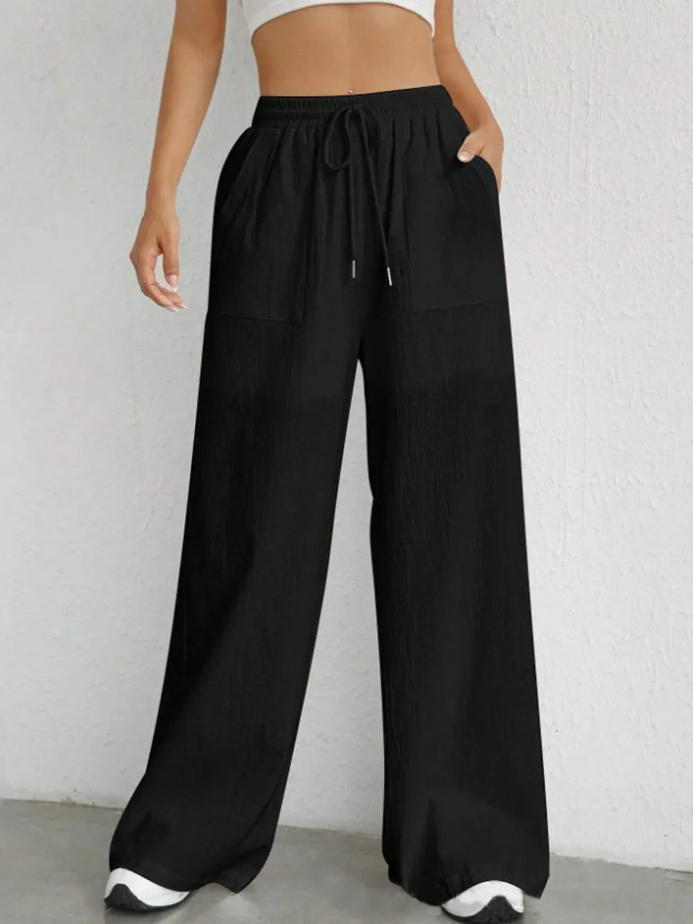 L'ADM - Pantalon Large à Taille Cordon