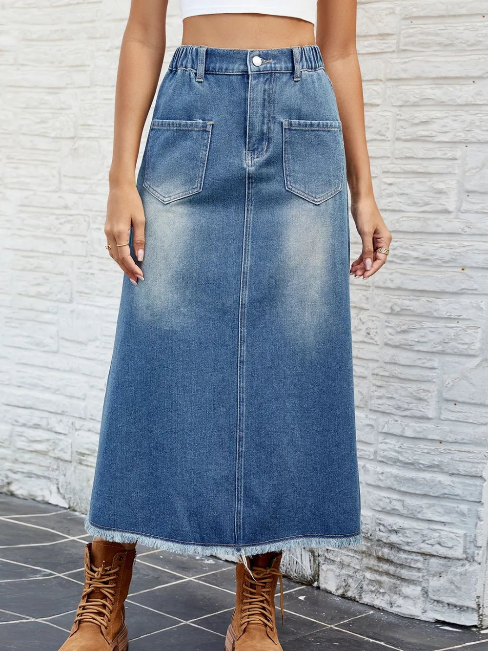 L'ADM – Jupe "Denim Brut"