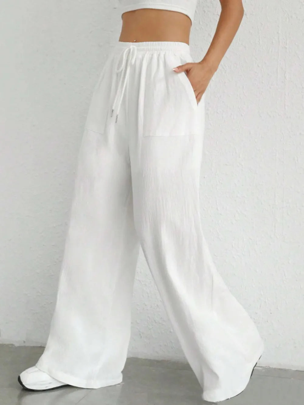 L'ADM - Pantalon Large à Taille Cordon