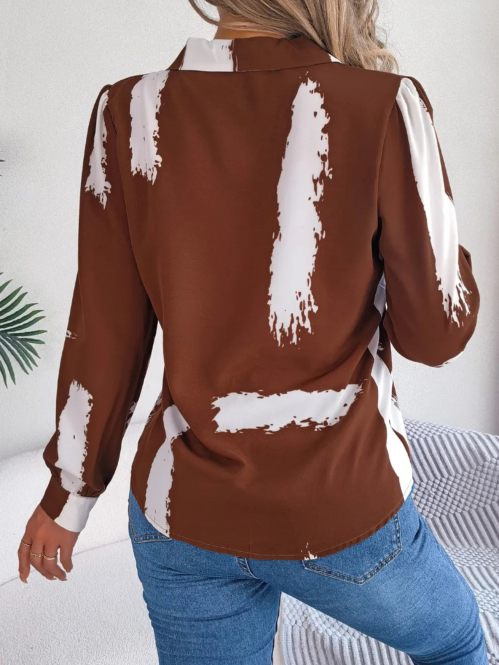 L’ADM - Blouse Imprimée Col Boutonné