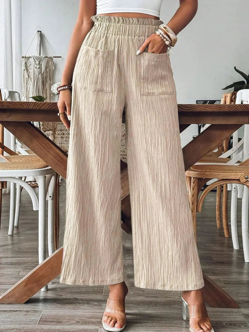 L'ADM - Pantalon Palazzos à Volants