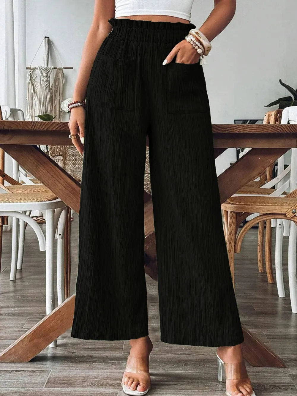 L'ADM - Pantalon Palazzos à Volants