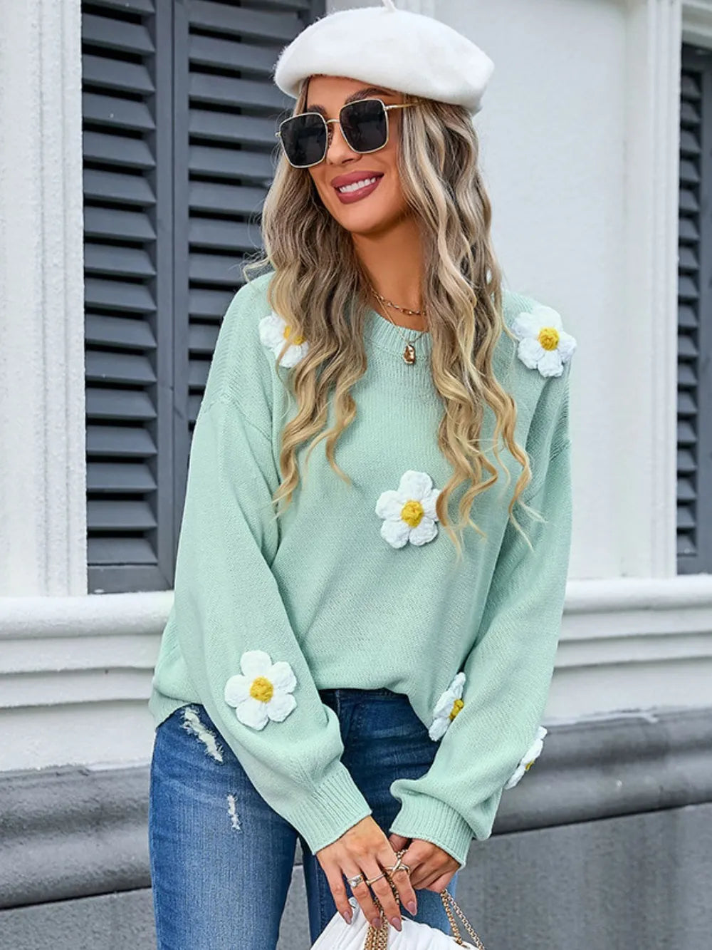 L'ADM - Pull Fleurs