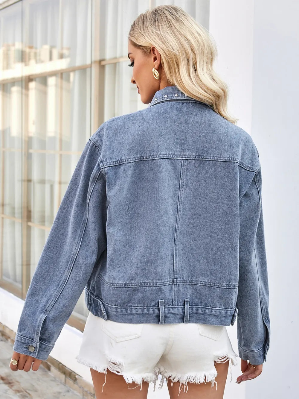 L'ADM -  Veste en Jean à Clous